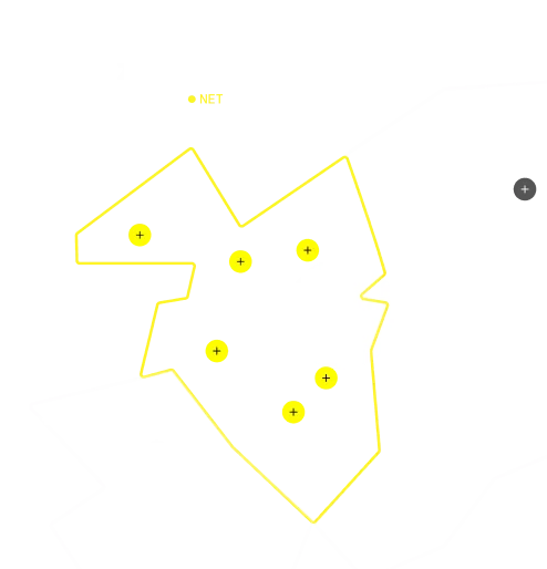OnSiren borough zone map with live officer positions